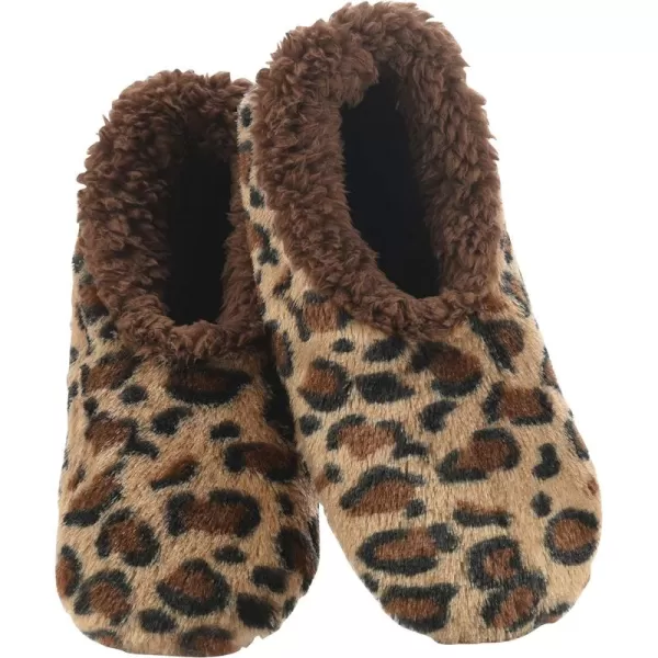 Snoozies Womens Slipper Socks - Cozy Slippers for Women - Fuzzy House Slippers for Indoor Use - Soft Sole Slippers - Animal Fur