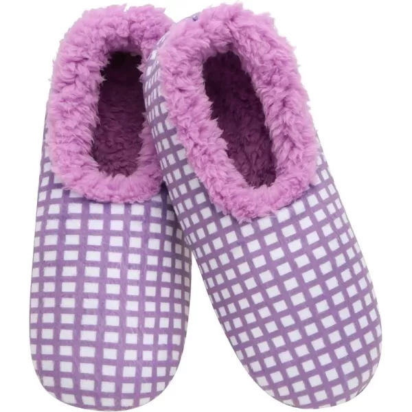 Snoozies Womens Slipper Socks - Off the Grid Plush Womens Slippers - Cozy, Fuzzy Slippers for Women - Fuzzy Indoor House Slippers