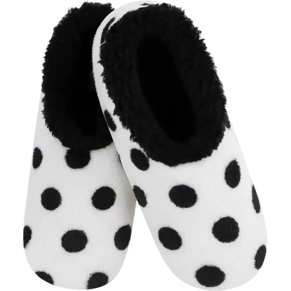 Snoozies Womens Slippers - Womens House Slipper Socks - Color Celebration - Stripes and Dots
