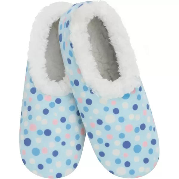 Snoozies Womens Slippers - Womens House Slipper Socks - Color Celebration - Stripes and Dots