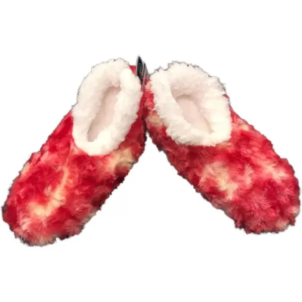 Snoozies Womens Tie Dye Cozy Sherpa Non Skid Slipper Socks