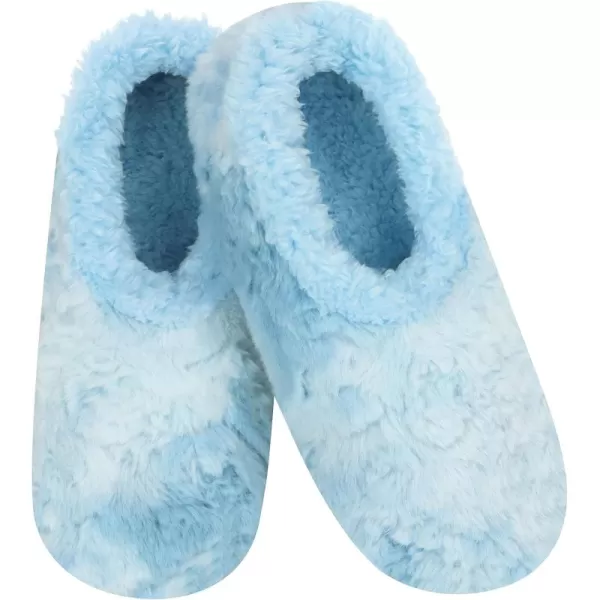 Snoozies Womens Tie Dye Cozy Sherpa Non Skid Slipper Socks