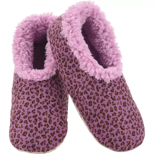 Snoozies slumbies Leopard Print - Womens Slippers - House Slippers for Women