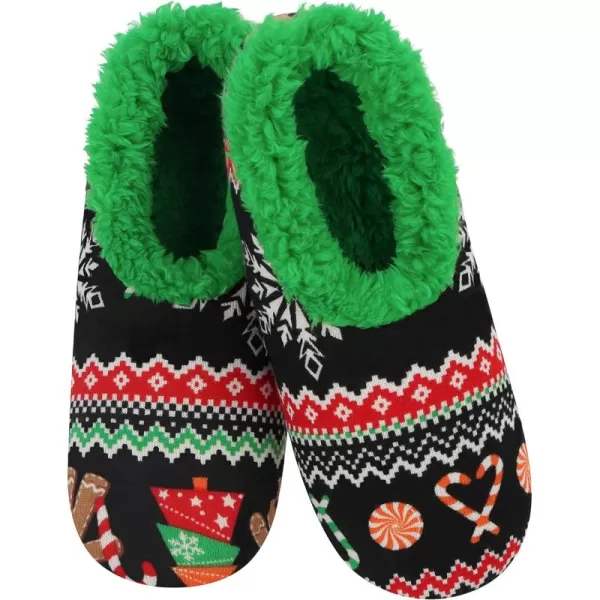 Snoozies Women's Xmas Jacquard Slippers!