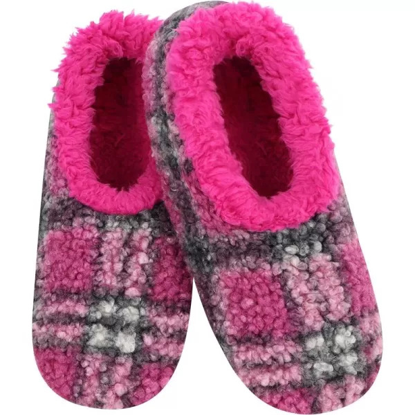 Snoozies!Women's Preppy Boucle Plaid Slippers!