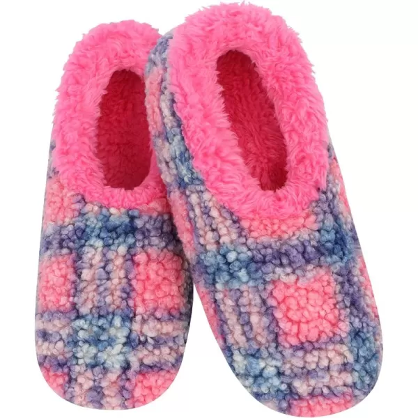 Snoozies!Women's Preppy Boucle Plaid Slippers!
