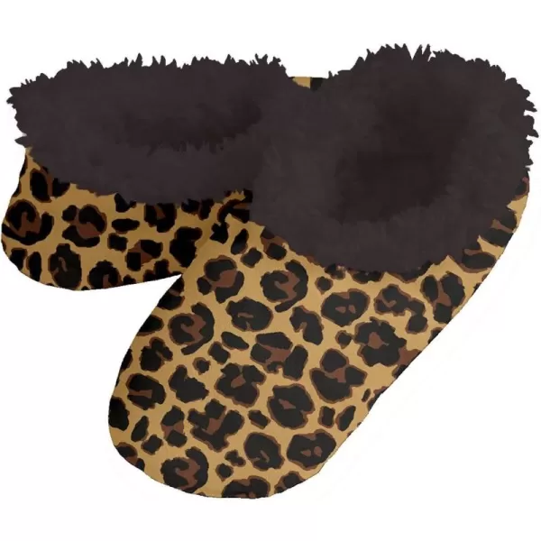 Snoozies! Leopard Women's Sherpa Footcoverings