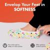 imageSnoozies Skinnies Foot Coverings for Women  NonSlip Foot Coverng with Lightweight and Soft Sherpa Lining  Foldable TravelButterfly Garden
