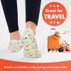imageSnoozies Skinnies Foot Coverings for Women  NonSlip Foot Coverng with Lightweight and Soft Sherpa Lining  Foldable TravelButterfly Garden