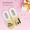 imageSnoozies Pairable Slipper Socks  Funny House Slippers for Women NonSlip Fuzzy Slipper SocksStay Pawsitive