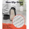 imageSnoozies Mens Two Tone Fleece Lined Slippers  Comfortable Slippers for Men  Two TonesBlack