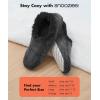 imageSnoozies Mens Two Tone Fleece Lined Slippers  Comfortable Slippers for Men  Two TonesBlack