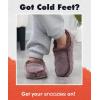 imageSnoozies Mens Two Tone Fleece Lined Slippers  Comfortable Slippers for Men  Two TonesBrown