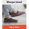 imageSnoozies Mens Two Tone Fleece Lined Slippers  Comfortable Slippers for Men  Two TonesBrown