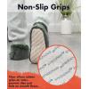 imageSnoozies Mens Two Tone Fleece Lined Slippers  Comfortable Slippers for Men  Two TonesGreen