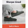 imageSnoozies Mens Two Tone Fleece Lined Slippers  Comfortable Slippers for Men  Two TonesGreen