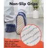 imageSnoozies Mens Two Tone Fleece Lined Slippers  Comfortable Slippers for Men  Two TonesNavy