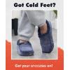 imageSnoozies Mens Two Tone Fleece Lined Slippers  Comfortable Slippers for Men  Two TonesNavy