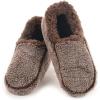 imageSnoozies Mens Two Tone Fleece Lined Slippers  Comfortable Slippers for Men  Two TonesBrown