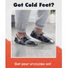 imageSnoozies Alpine Plaid House Slippers for Men NonSkid Soft Sole Slippers for Men with Warm Sherpa Fleece LiningBlack