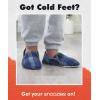 imageSnoozies Alpine Plaid House Slippers for Men NonSkid Soft Sole Slippers for Men with Warm Sherpa Fleece LiningBlue