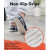 imageSnoozies Alpine Plaid House Slippers for Men NonSkid Soft Sole Slippers for Men with Warm Sherpa Fleece LiningGrey