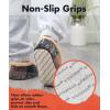 imageSnoozies Mens Slippers Indoor Plaid Cord or Camo Sherpa FleeceLined Slippers Socks NonSkid Mens House Shoes Male GiftsCamel