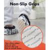 imageSnoozies Mens Slippers Indoor Plaid Cord or Camo Sherpa FleeceLined Slippers Socks NonSkid Mens House Shoes Male GiftsCamogrey