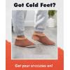 imageSnoozies Mens Slippers Indoor Plaid Cord or Camo Sherpa FleeceLined Slippers Socks NonSkid Mens House Shoes Male GiftsMcdsbrown