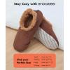 imageSnoozies Mens Slippers Indoor Plaid Cord or Camo Sherpa FleeceLined Slippers Socks NonSkid Mens House Shoes Male GiftsMcdsbrown