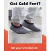 imageSnoozies Mens Slippers Indoor Plaid Cord or Camo Sherpa FleeceLined Slippers Socks NonSkid Mens House Shoes Male GiftsMcdsgrey