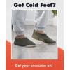 imageSnoozies Mens Slippers Indoor Plaid Cord or Camo Sherpa FleeceLined Slippers Socks NonSkid Mens House Shoes Male GiftsMcdsolive