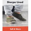 imageSnoozies Mens Slippers Indoor Plaid Cord or Camo Sherpa FleeceLined Slippers Socks NonSkid Mens House Shoes Male GiftsMcdsolive