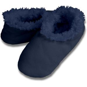 imageSnoozies Mens Faux Suede Slippers Solid ColorsNavy