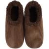 imageSnoozies Corduroy Slippers for Men NonSkid Comfy SherpaLined Men Slippers House Shoes Gifts for HimChocolate