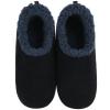 imageSnoozies Corduroy Slippers for Men NonSkid Comfy SherpaLined Men Slippers House Shoes Gifts for HimNavy Cb