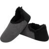 imageSnoozies Corduroy Slippers for Men NonSkid Comfy SherpaLined Men Slippers House Shoes Gifts for HimGrey Cb
