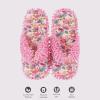 imageSnoozies Fuzzy Flip Flop Pedicure Slippers for Women Indoor Washable Fluffy Thong Slippers Comfortable Open Toe House Slippers NonSkid Sole Spa GiftsLt Pink