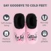 imageSnoozies Pairable Slipper Socks  NonSlip Fuzzy Cat Slippers for WomenIgcat