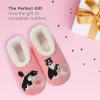 imageSnoozies Pairable Slipper Socks  NonSlip Fuzzy Cat Slippers for WomenPkcat