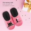 imageSnoozies Pairable Slipper Socks  NonSlip Fuzzy Cat Slippers for WomenPkpabc