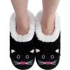 imageSnoozies Whimsical Cute Animal Slipper Socks for Women Cat Slippers Animal Slippers Valentine Gifts for Women 2024Black