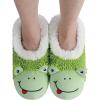 imageSnoozies Whimsical Cute Animal Slipper Socks for Women Cat Slippers Animal Slippers Valentine Gifts for Women 2024Green