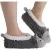 imageSnoozies Whimsical Cute Animal Slipper Socks for Women Cat Slippers Animal Slippers Valentine Gifts for Women 2024Grey