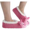 imageSnoozies Whimsical Cute Animal Slipper Socks for Women Cat Slippers Animal Slippers Valentine Gifts for Women 2024Pink
