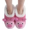 imageSnoozies Whimsical Cute Animal Slipper Socks for Women Cat Slippers Animal Slippers Valentine Gifts for Women 2024Pink