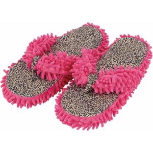 imageSnoozies Fuzzy Flip Flop Pedicure Slippers for Women Indoor Washable Fluffy Thong Slippers Comfortable Open Toe House Slippers NonSkid Sole Spa GiftsHt Pink