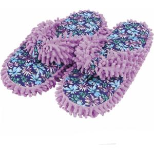 imageSnoozies Fuzzy Flip Flop Pedicure Slippers for Women Indoor Washable Fluffy Thong Slippers Comfortable Open Toe House Slippers NonSkid Sole Spa GiftsPurple