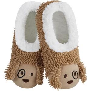 imageSnoozies Whimsical Cute Animal Slipper Socks for Women Cat Slippers Animal Slippers Valentine Gifts for Women 2024Tan