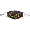 imageSnoozies 3Layer Washable Face Covering with Filters ampamp Nose BridgeMulti Dog Paws